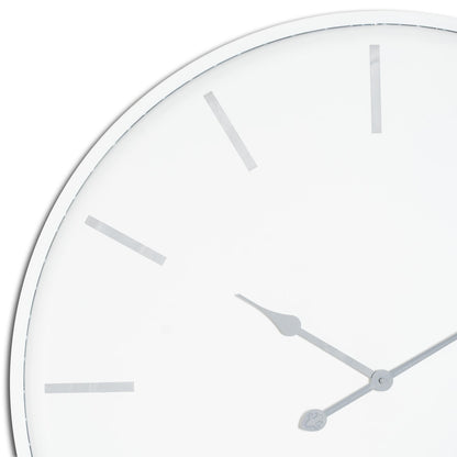 Large Round Metal Wall Clock 80cm - side view