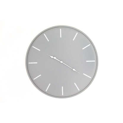 Large Round Metal Wall Clock 80cm Dark Metal Finish