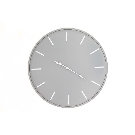 Large Round Metal Wall Clock 80cm Dark Metal Finish