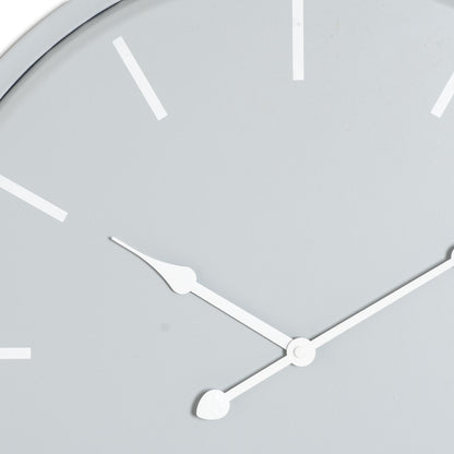 Round Metal Wall Clock 49cm Dark Metal - side view