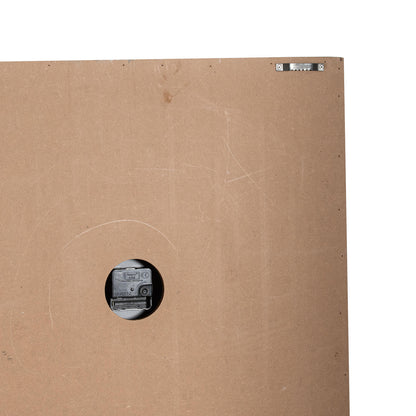Square Wooden Wall Clock 60cm - detail