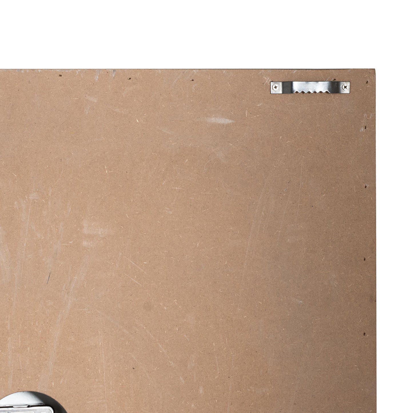 Square Grey Wooden Wall Clock 60cm - detail