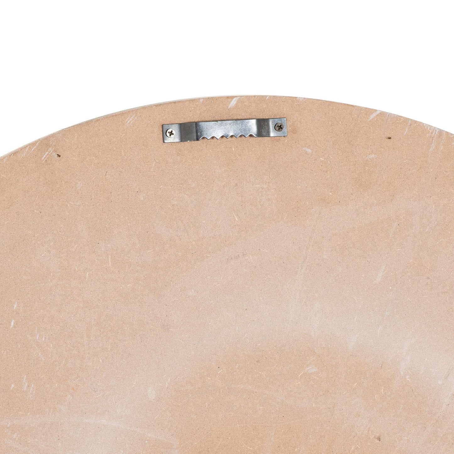 Round Whitewashed Wooden Wall Clock 60cm - lifestyle