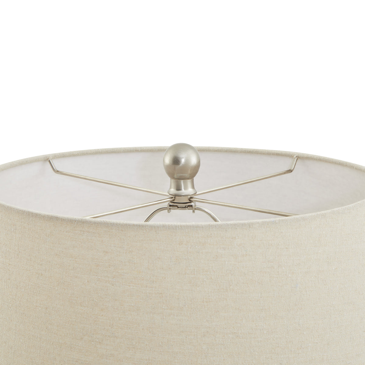 Lattice ceramic table lamp shown lit