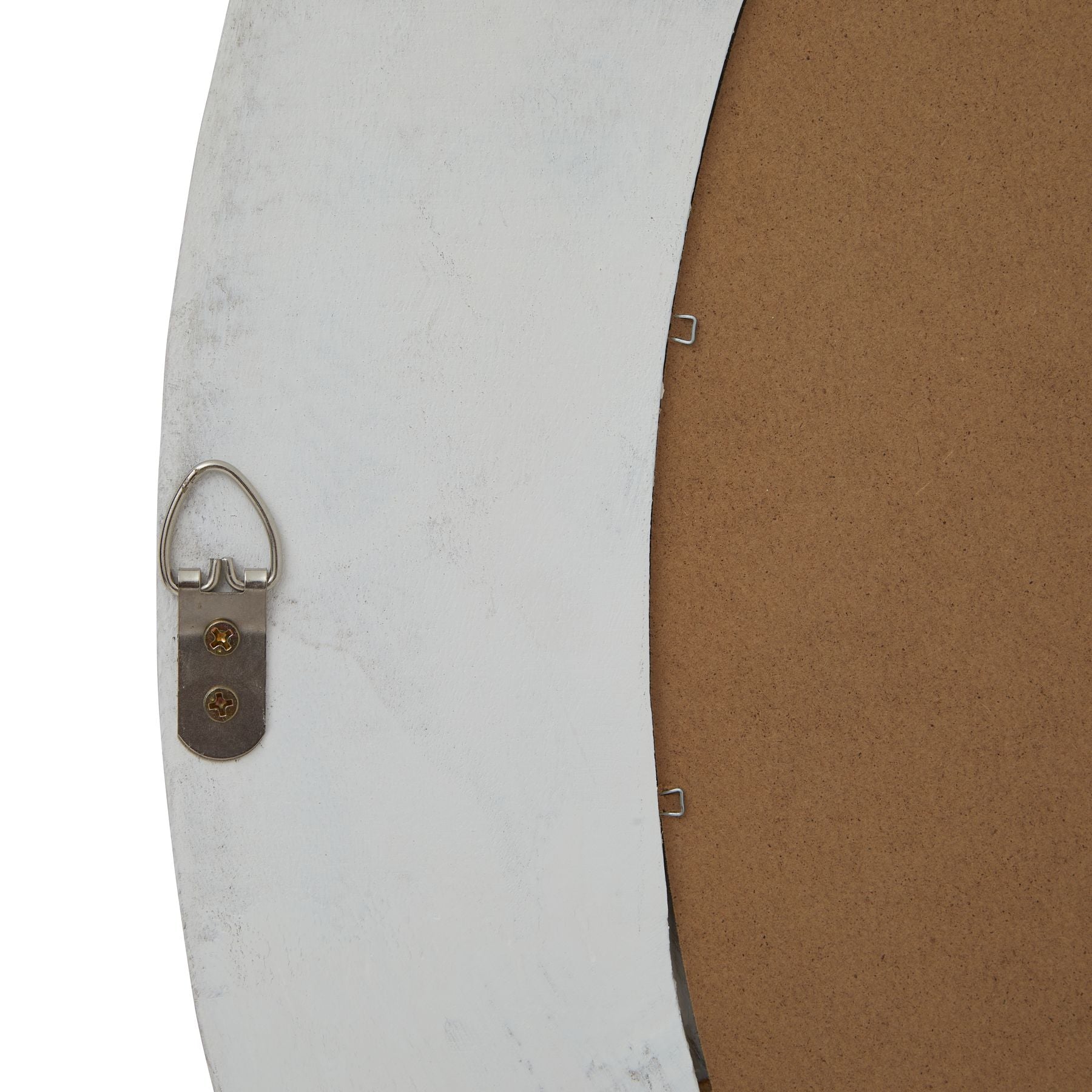 Round Washed Wood Mirror 90cm - detail