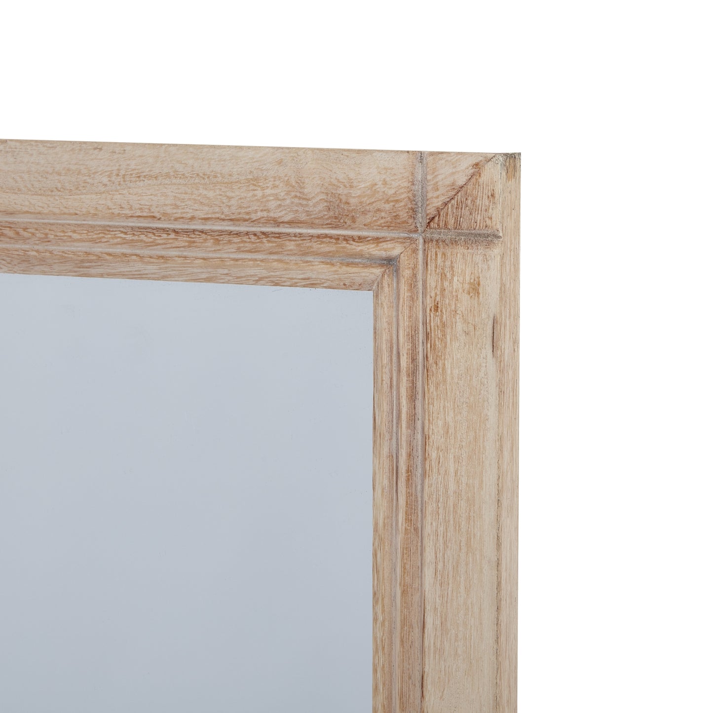 Washed Wood Large Window Mirror - lifestyle