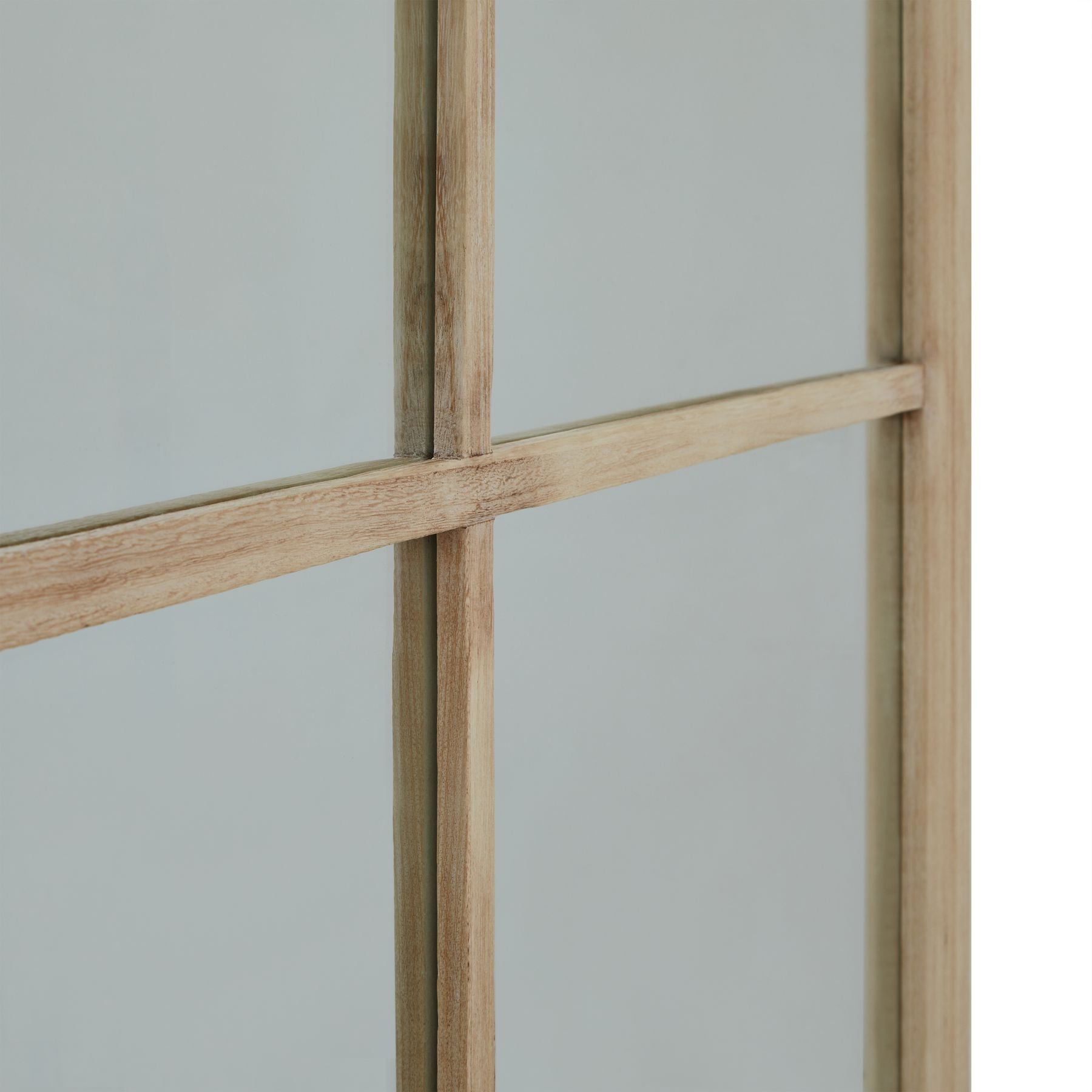 Washed Wood XL Window Mirror - detail