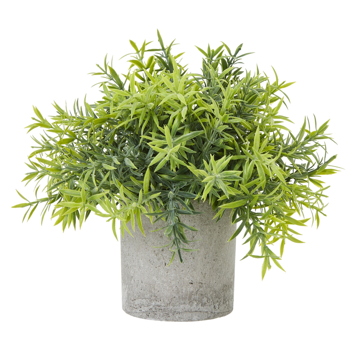 Small Bamboo Plant In Grey Pot Artificial Plant H20cm