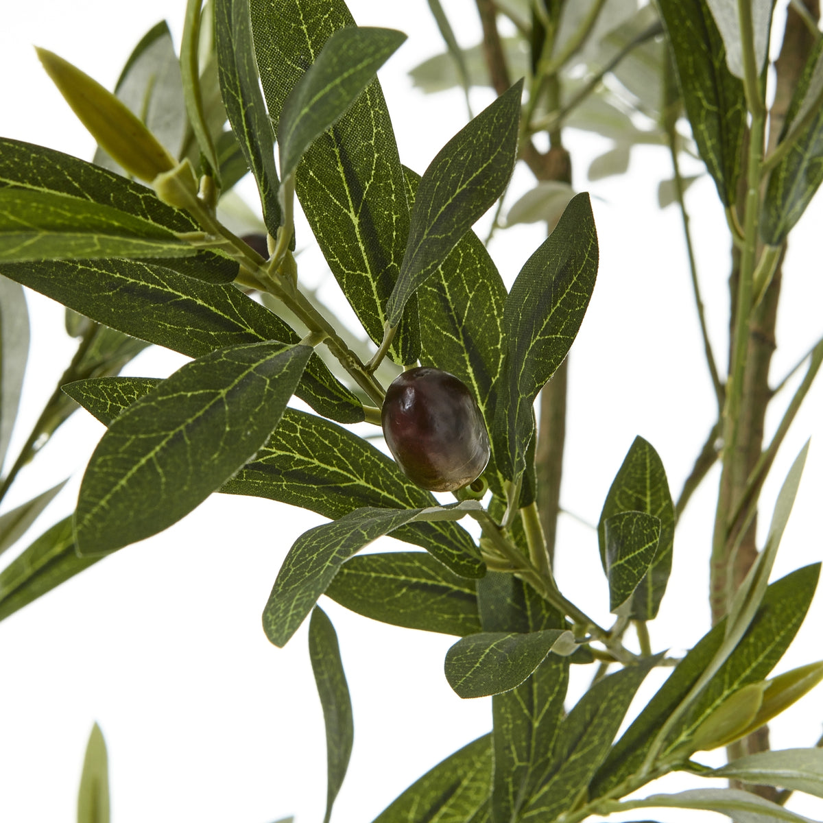 Apulia Olive Tree In White Pot Artificial Tree H200cm detail