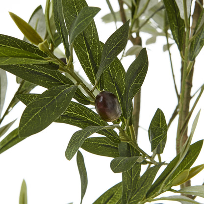 Apulia Olive Tree In White Pot Artificial Tree H200cm detail
