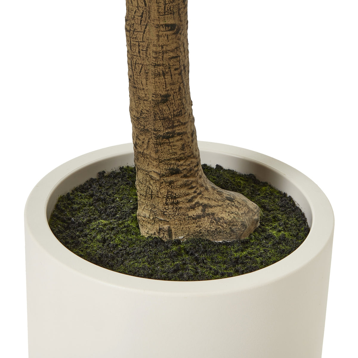 Apulia Olive Tree In White Pot Artificial Tree H240cm close up