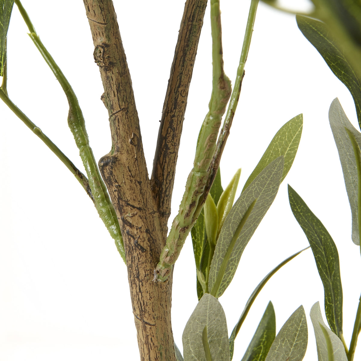 Apulia Olive Tree In White Pot Artificial Tree H150cm room setting