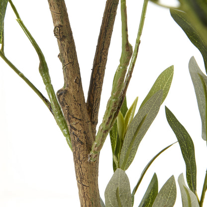 Apulia Olive Tree In White Pot Artificial Tree H150cm room setting