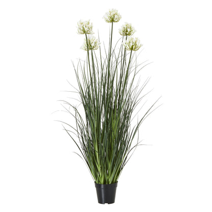 Large White Agapanthus Plant In Pot Artificial Flower H120cm