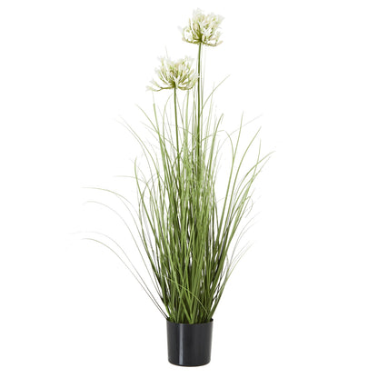 White Agapanthus Plant In Pot Artificial Flower H90cm