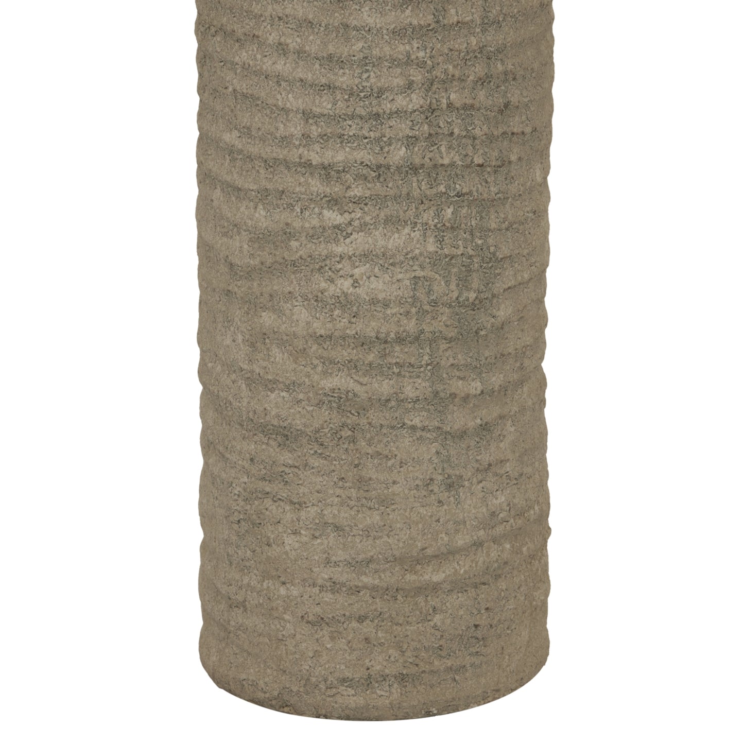 Tall Tuscan grey ceramic lamp shown in a hallway setting