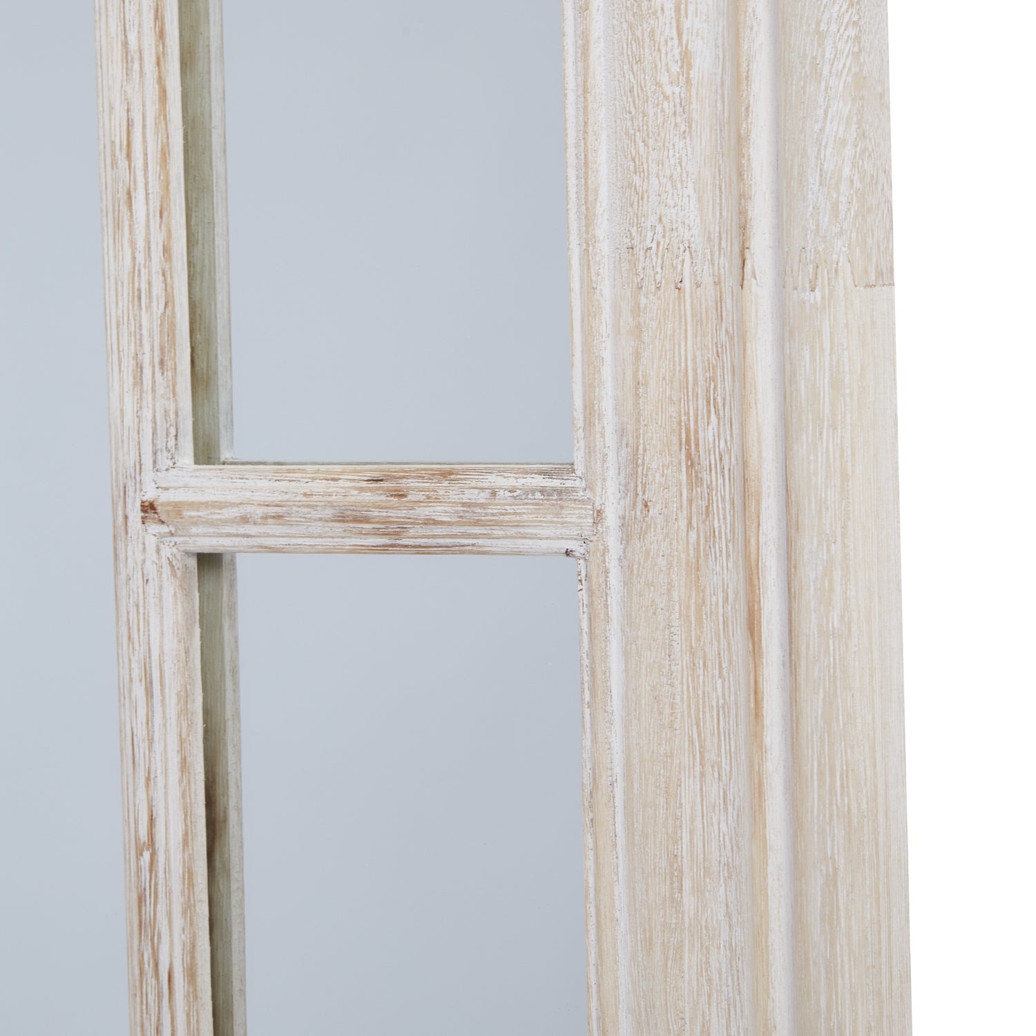 Washed Wood Framed Window Mirror - lifestyle