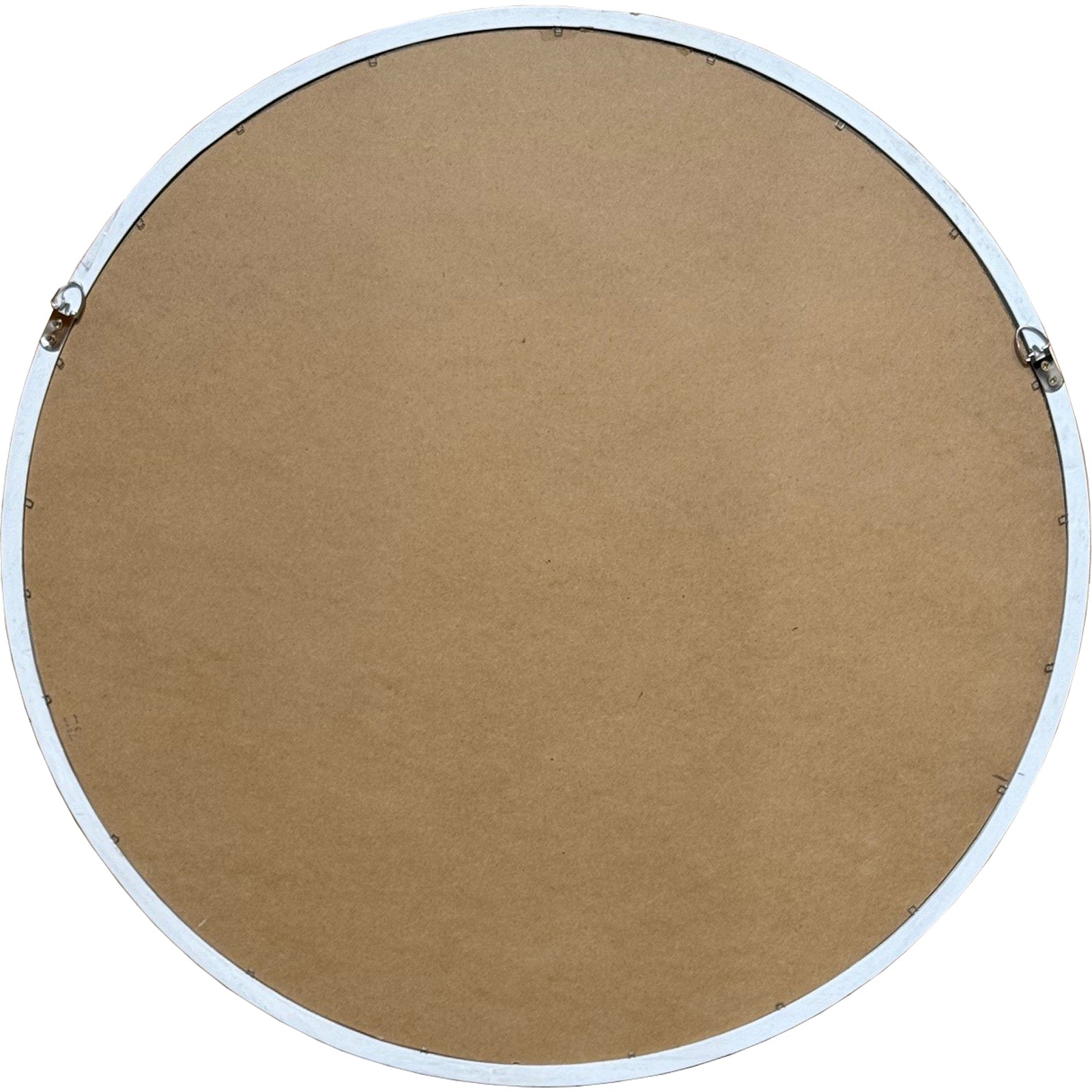 Washed Wood Beaded Mirror - angle