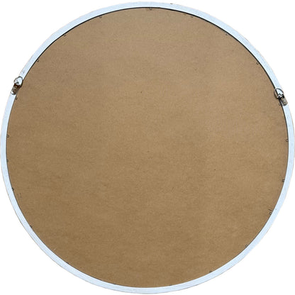 Washed Wood Beaded Mirror - angle