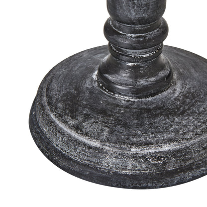 Palmyra column table lamp linen shade detail
