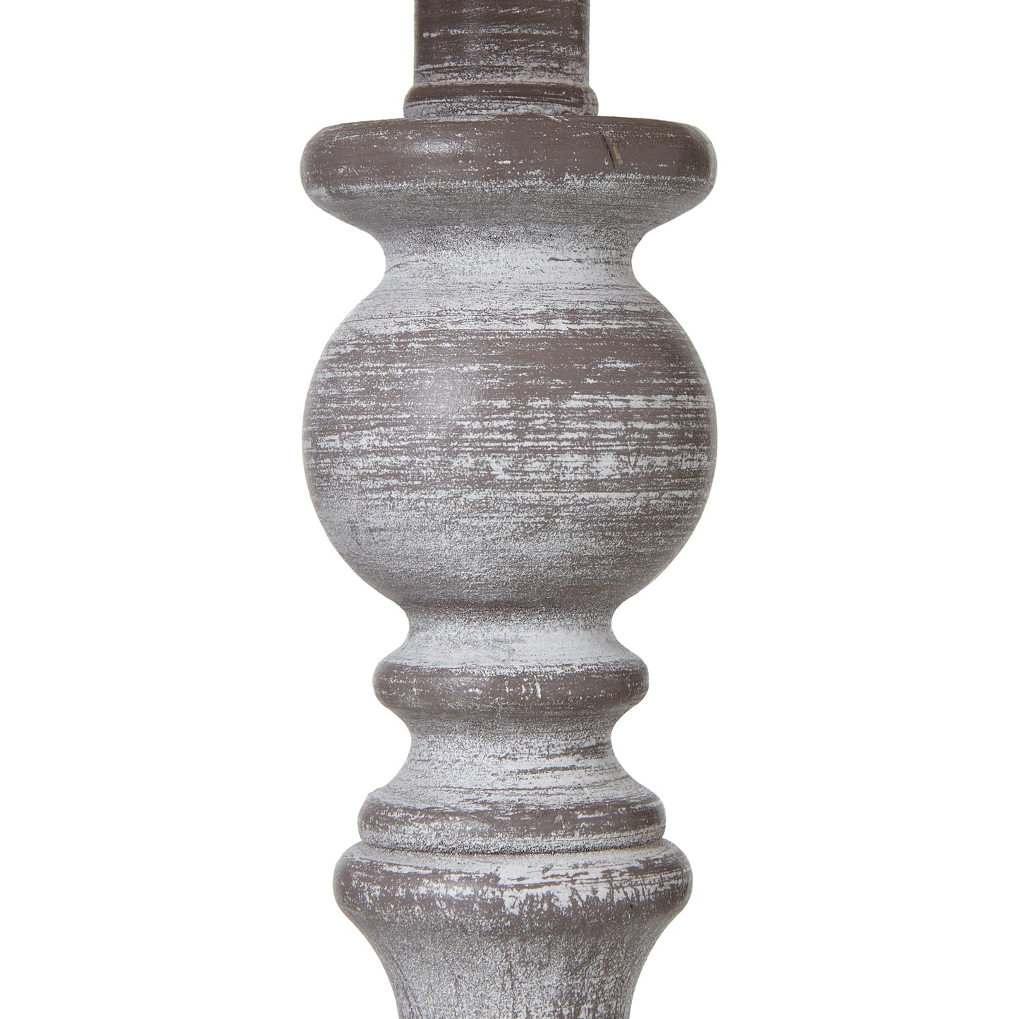 Dunum column table lamp carved base detail