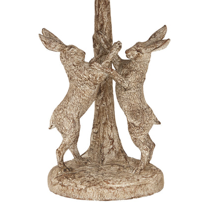 Stonewashed marching hares lamp textured base detail