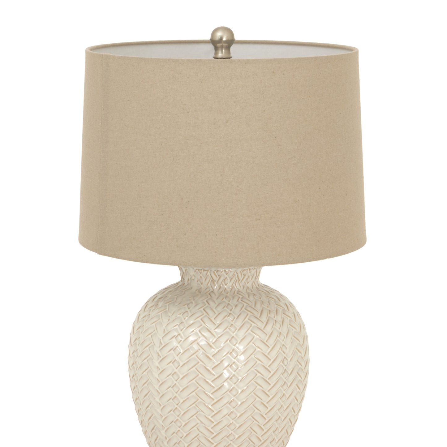 Twill weave ceramic lamp alternative angle