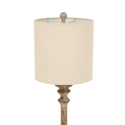 Pallido candlestick table lamp styled in a hallway