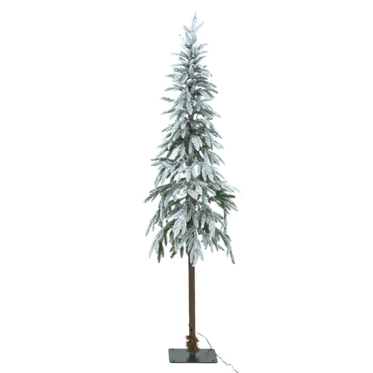 Large Snowy Woodland Pre-Lit 350 LED Christmas Tree