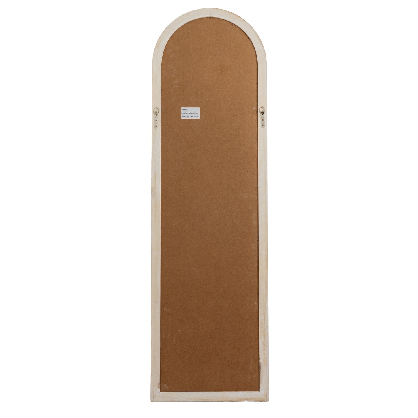 Washed Wood Tall Arched Window Mirror - lifestyle