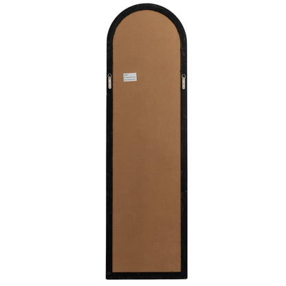 Black Wood Tall Arched Window Mirror - lifestyle