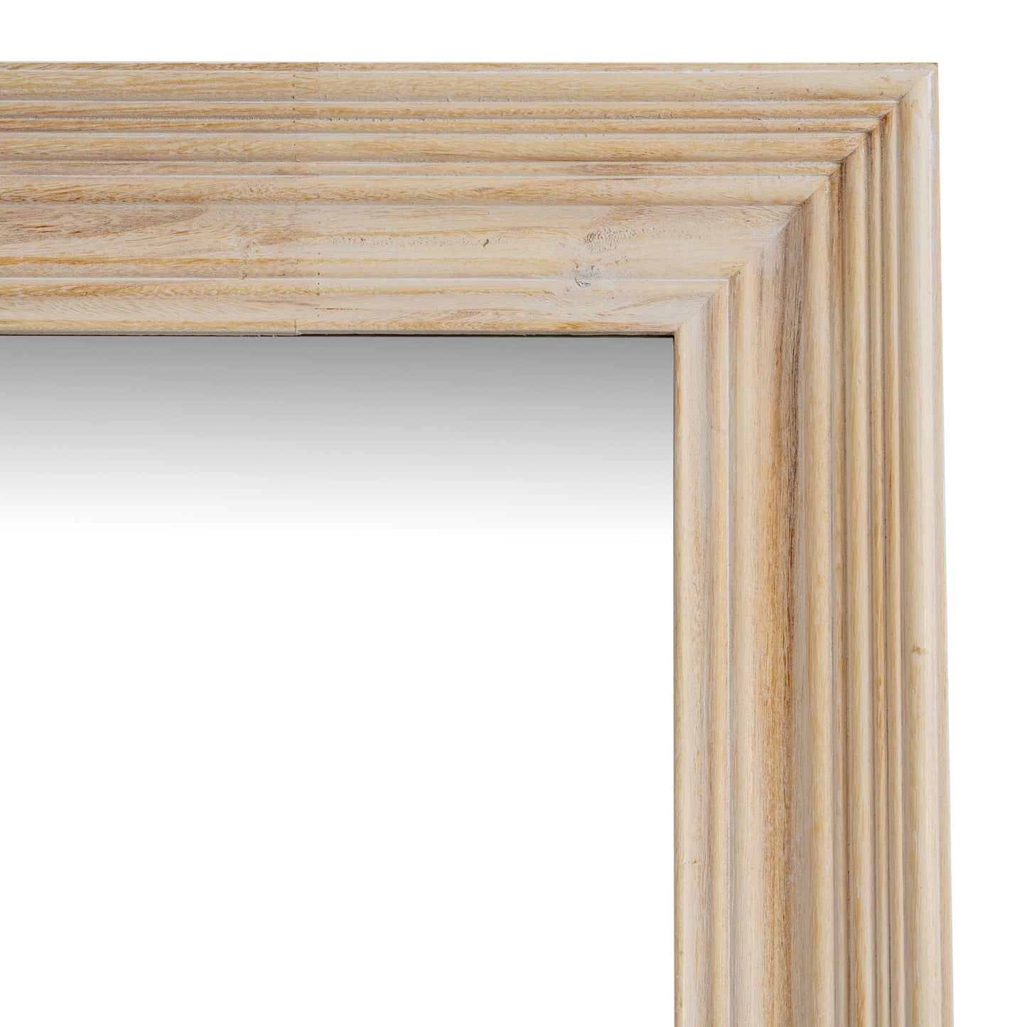 Washed Wood Large Mirror - angle