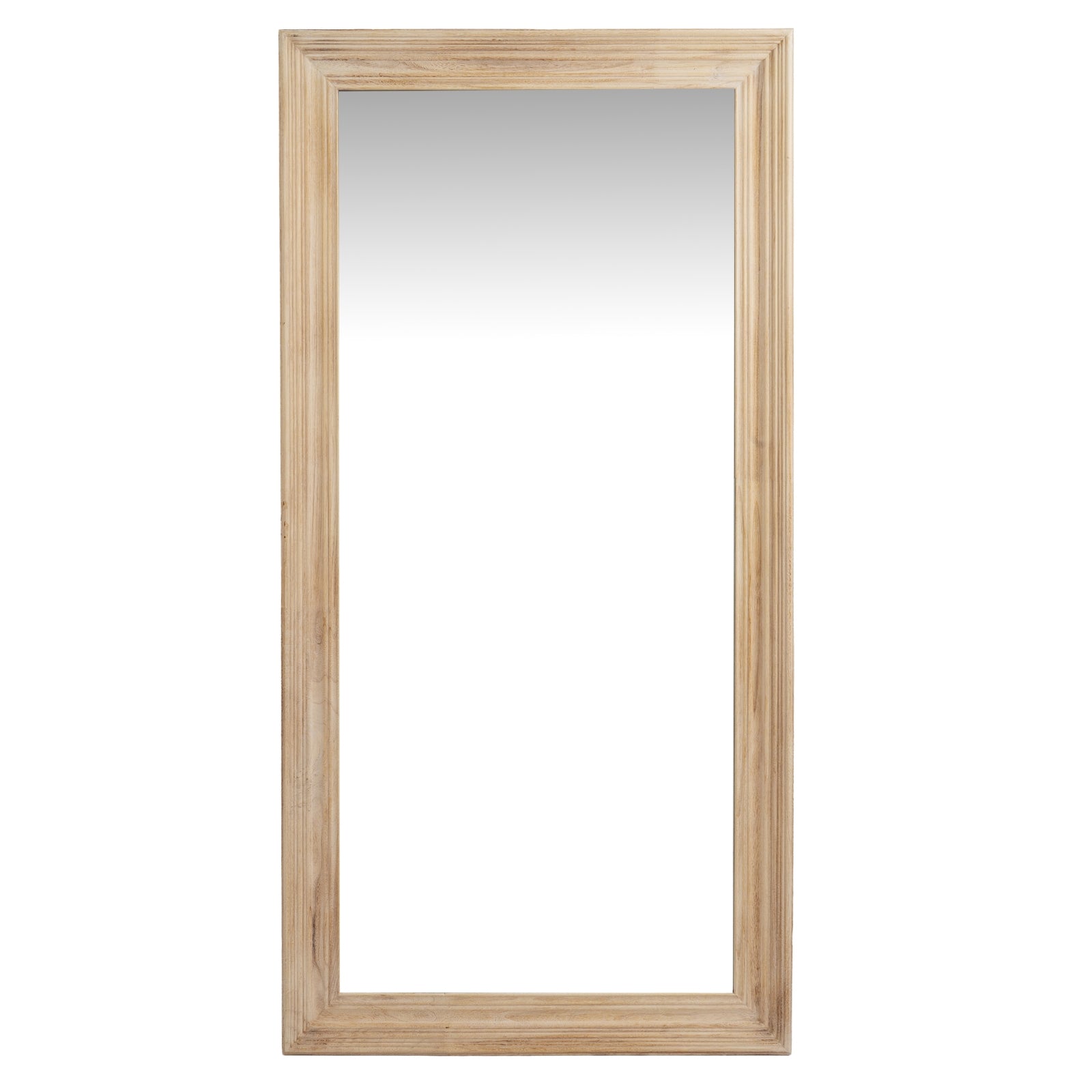 Washed Wood Large Framed Rectangular Wall Mirror 180x90cm