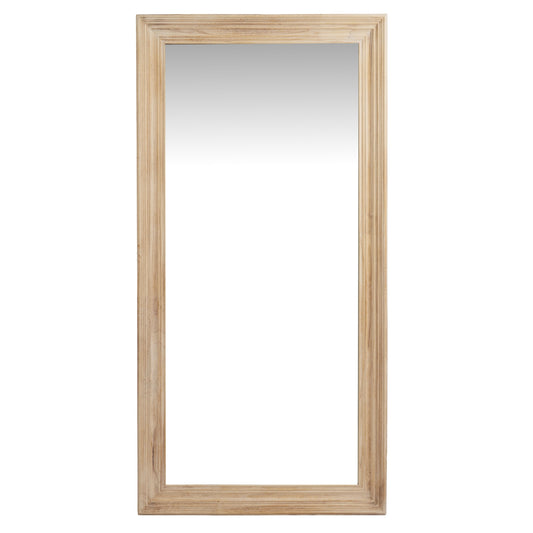Washed Wood Large Framed Rectangular Wall Mirror 180x90cm