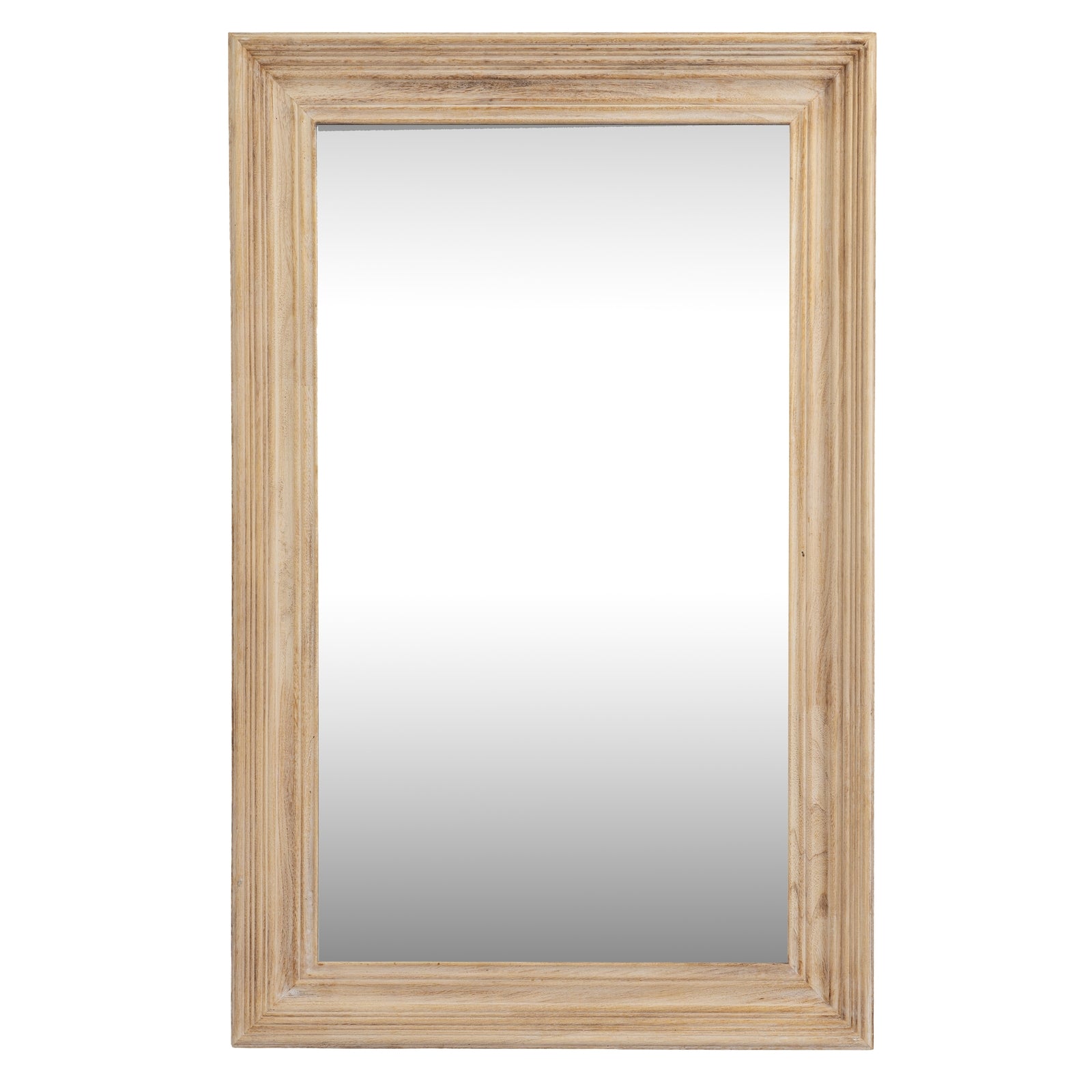 Washed Wood Medium Framed Rectangular Wall Mirror 150x80cm