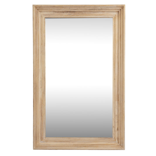 Washed Wood Medium Framed Rectangular Wall Mirror 150x80cm