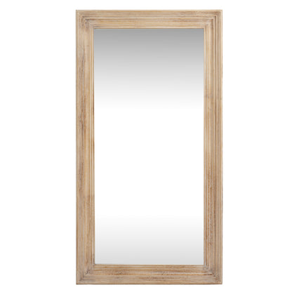 Washed Wood Framed Rectangular Wall Mirror 120x76cm