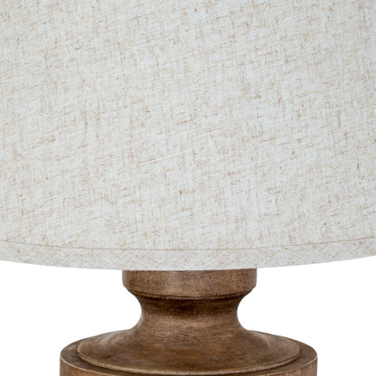 Tassora table lamp styled on a long sideboard