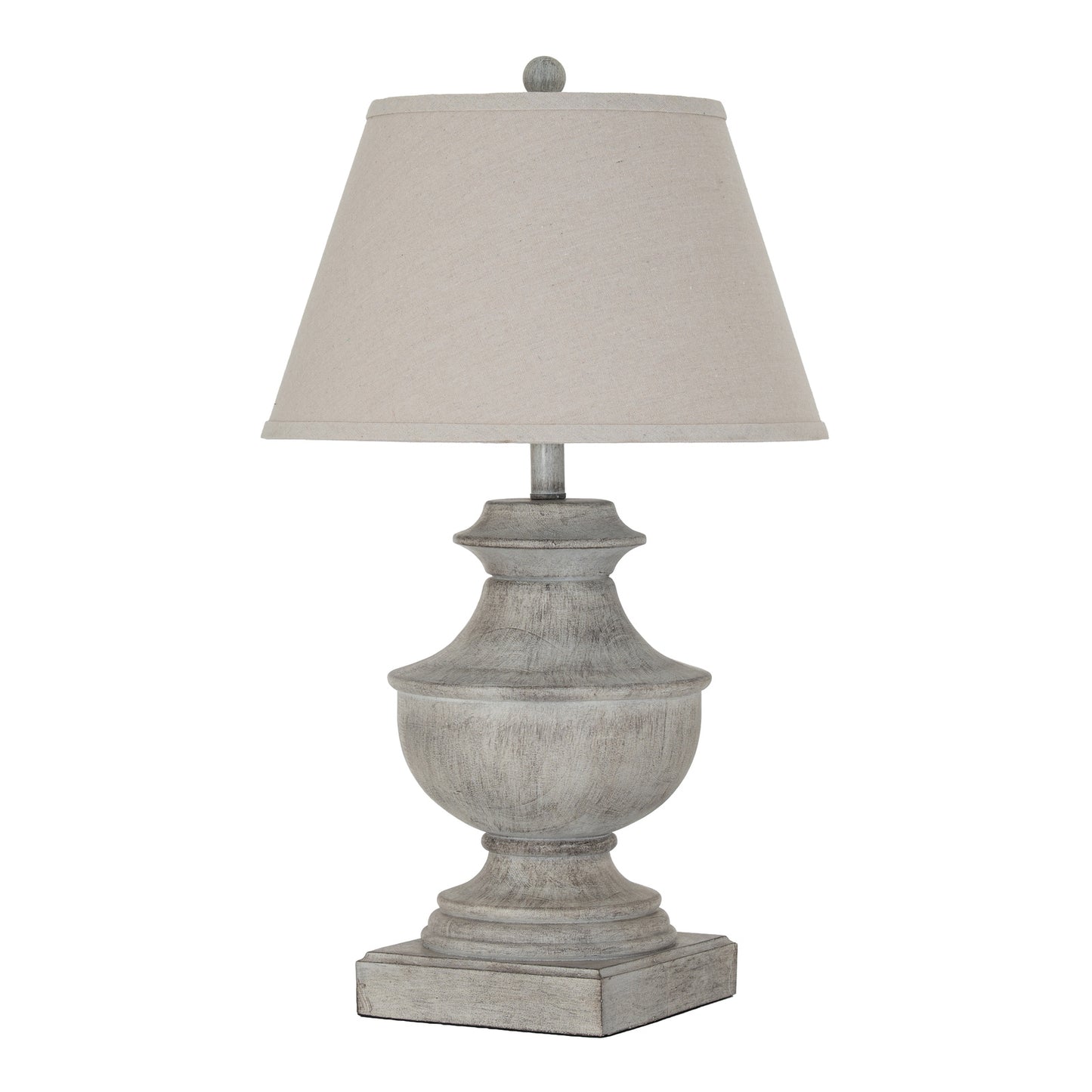 Montara table lamp styled on a bedroom chest
