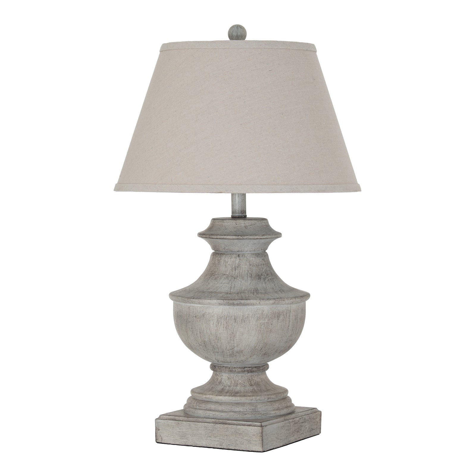 Montara table lamp styled on a bedroom chest