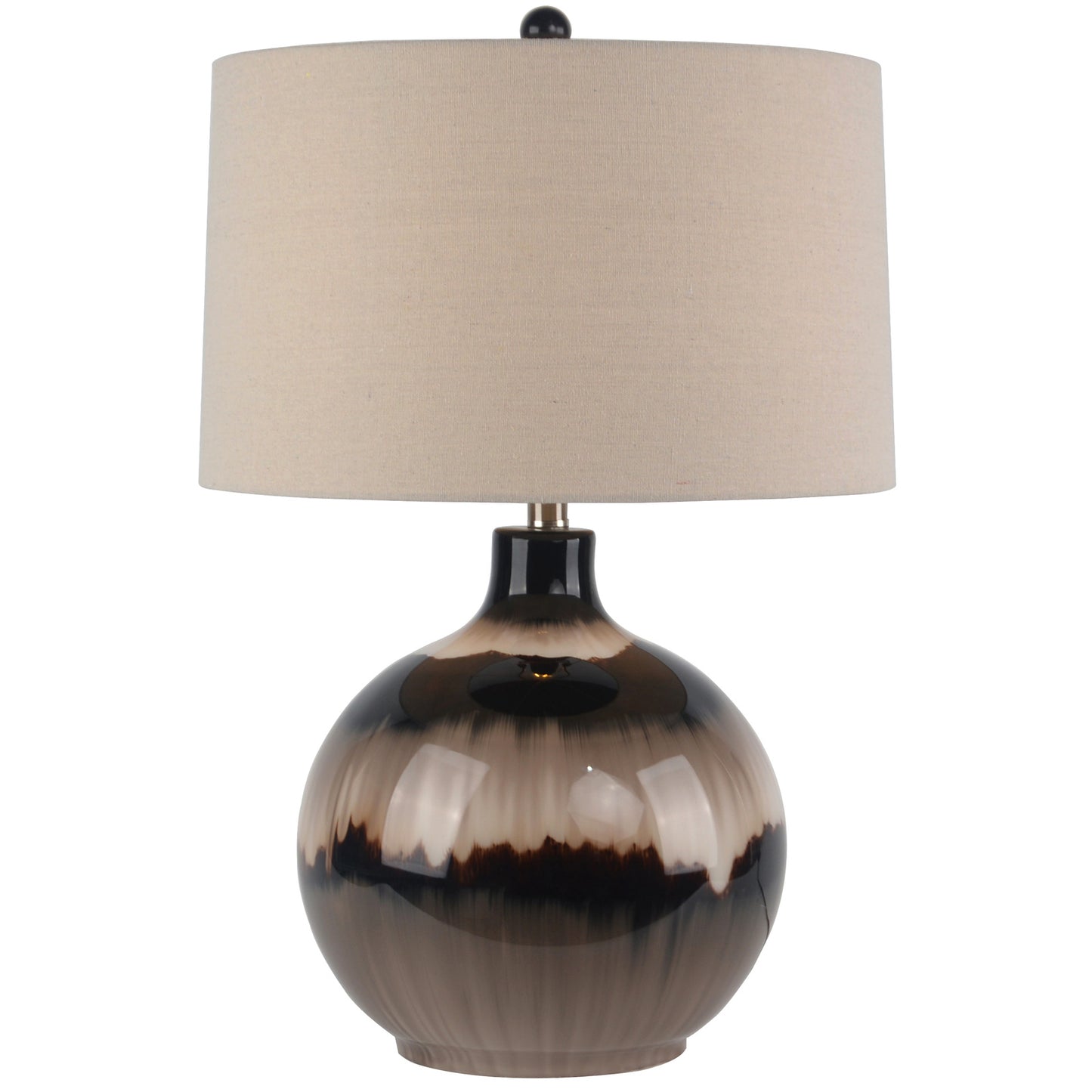 Sepia Shadows table lamp layered glass tonal detail