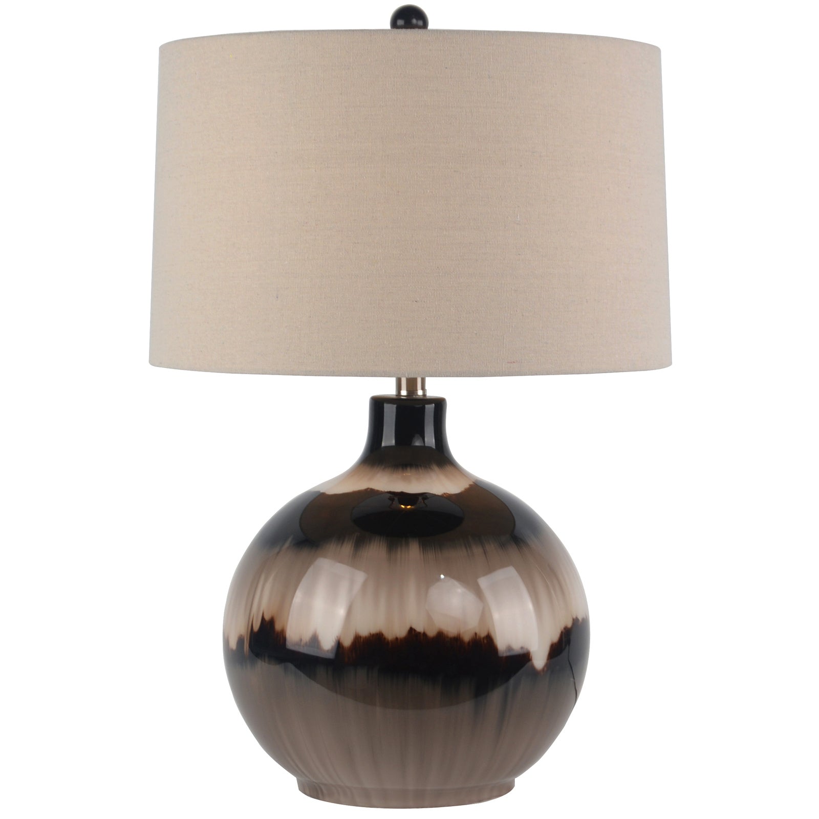 Sepia Shadows table lamp layered glass tonal detail