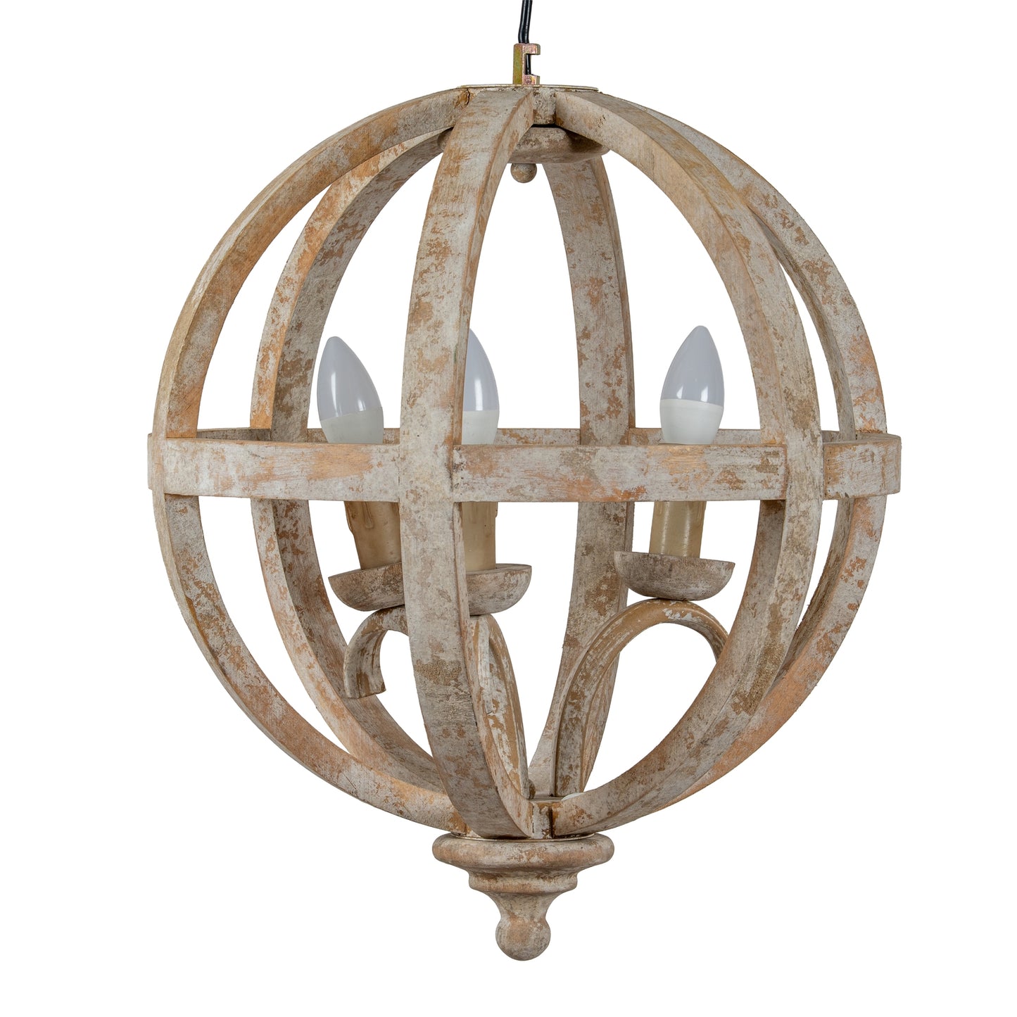 Solara orb pendant interlaced band construction detail