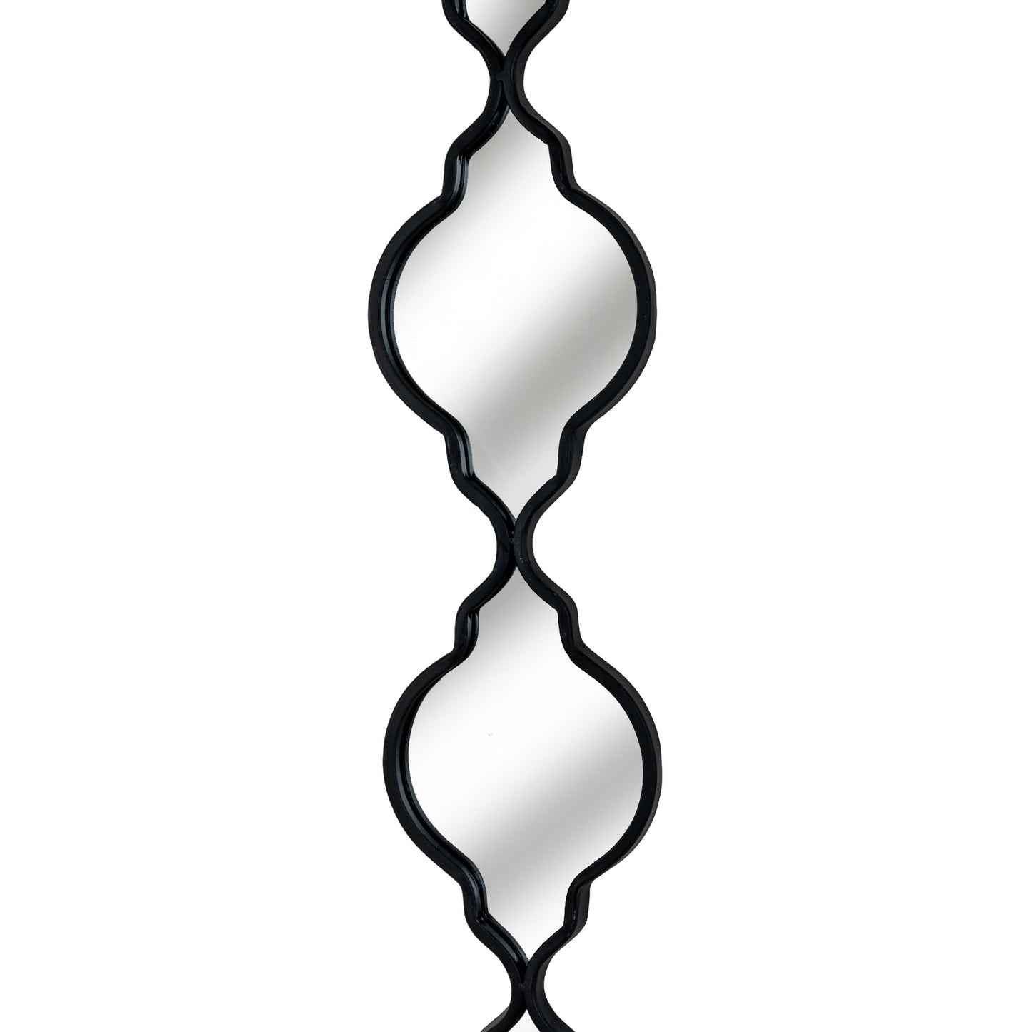 Black Quarterfoil Mirror - angle