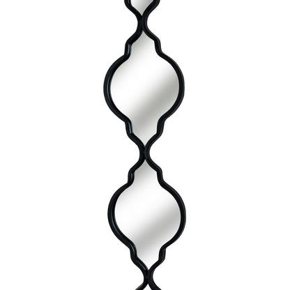 Black Quarterfoil Mirror - angle