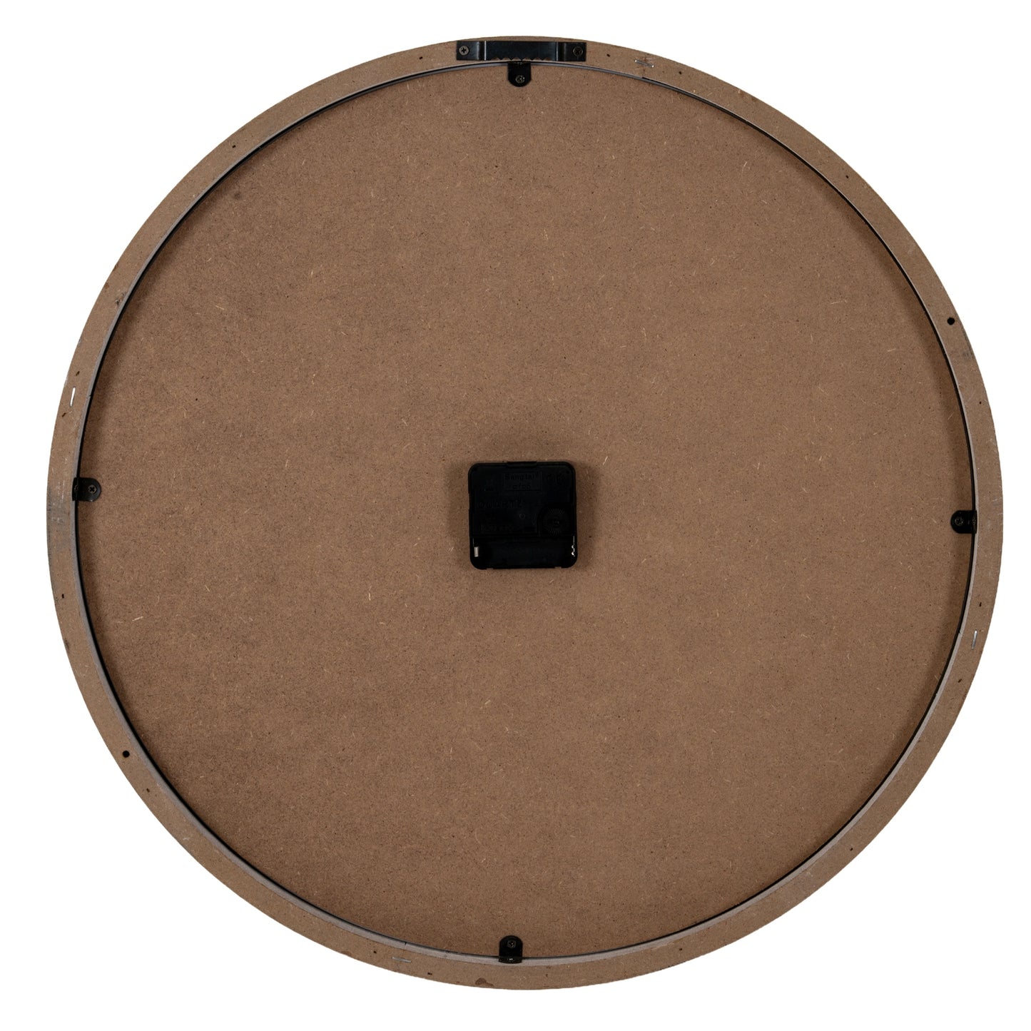 White Glass-Fronted Wall Clock 50cm - detail