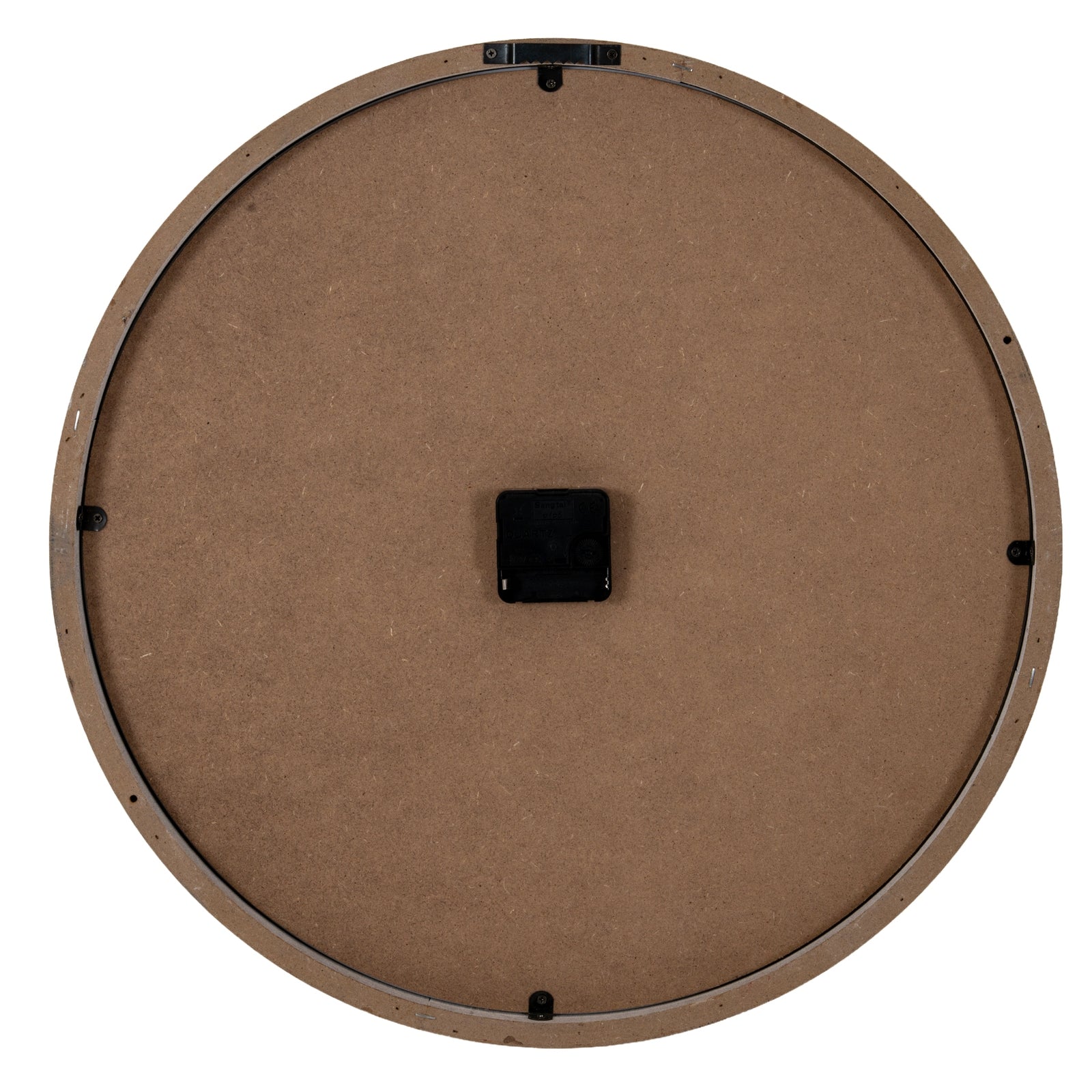 White Glass-Fronted Wall Clock 50cm - detail
