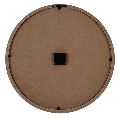 White Glass-Fronted Wall Clock 50cm - detail