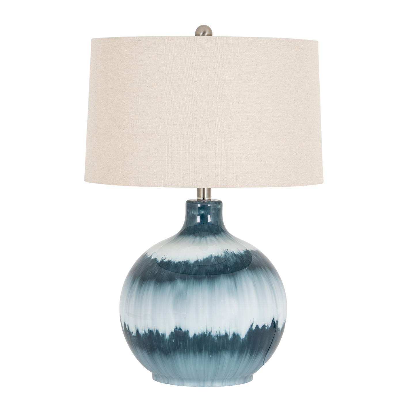 Ocean Shadows table lamp blue layered glass detail