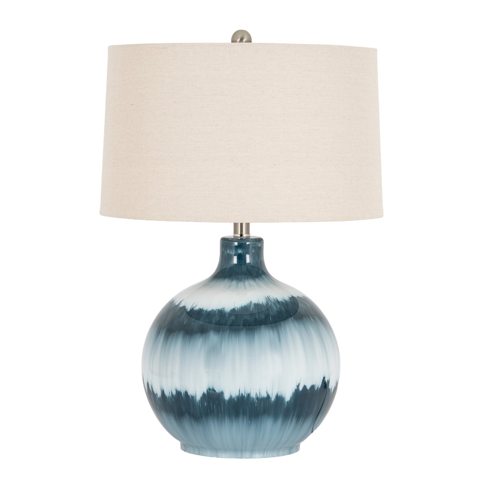 Ocean Shadows table lamp blue layered glass detail